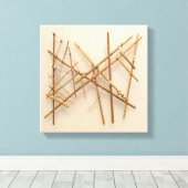 マーシャル諸島スティック航法チャート キャンバスプリント (インサイチュ (ウッドフロア))