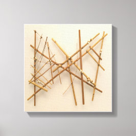 マーシャル諸島スティック航法チャート キャンバスプリント