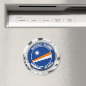 マーシャル諸島ラウンドエンブレム マグネット (インサイチュ (食洗機))