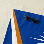 マーシャル諸島国旗の壮麗な愛国心 ビーチタオル (インサイチュ)