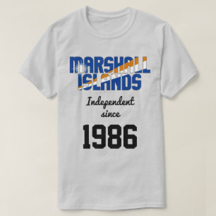 マーシャル諸島国旗の独立お祝い Tシャツ