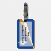 マーシャル諸島国旗の簡単ID個人 ラゲッジタグ (裏面縦)