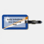 マーシャル諸島国旗の簡単ID個人 ラゲッジタグ (裏面横)