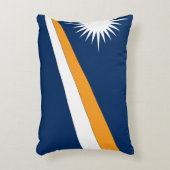 マーシャル諸島国旗 アクセントクッション (正面(垂直))