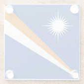 マーシャル諸島国旗 ガラスコースター (裏面)