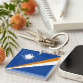 マーシャル諸島国旗 キーホルダー (正面右)