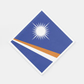 マーシャル諸島国旗 スタンダードランチョンナプキン (角)