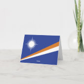 マーシャル諸島国旗 ノートカード (裏面)