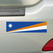 マーシャル諸島国旗 バンパーステッカー (車上)