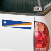 マーシャル諸島国旗 バンパーステッカー (トラック上)