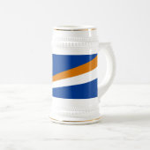 マーシャル諸島国旗 ビールジョッキ (正面右)