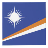 マーシャル諸島国旗 フォトキューブ (正面)