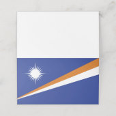 マーシャル諸島国旗 プレイスカード (外部開封)