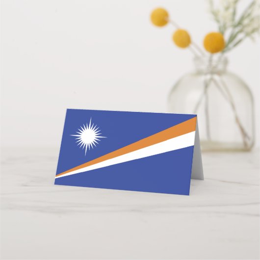 マーシャル諸島国旗 プレイスカード (正面)