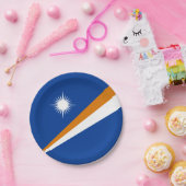 マーシャル諸島国旗 ペーパープレート (パーティー)