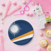 マーシャル諸島国旗 ペーパープレート (パーティー)