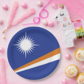 マーシャル諸島国旗 ペーパープレート (パーティー)