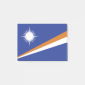 マーシャル諸島国旗 ポストイット (正面)