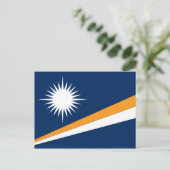マーシャル諸島国旗 ポストカード (スタンド正面)