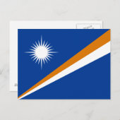 マーシャル諸島国旗 ポストカード (正面/裏面)