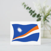 マーシャル諸島国旗 ポストカード (スタンド正面)