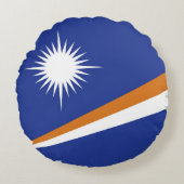 マーシャル諸島国旗 ラウンドクッション (正面)