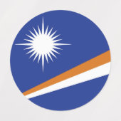 マーシャル諸島国旗 ラベル (デザイン1)