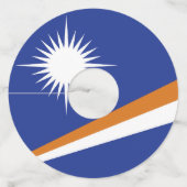 マーシャル諸島国旗 ワイングラスタグ (正面)