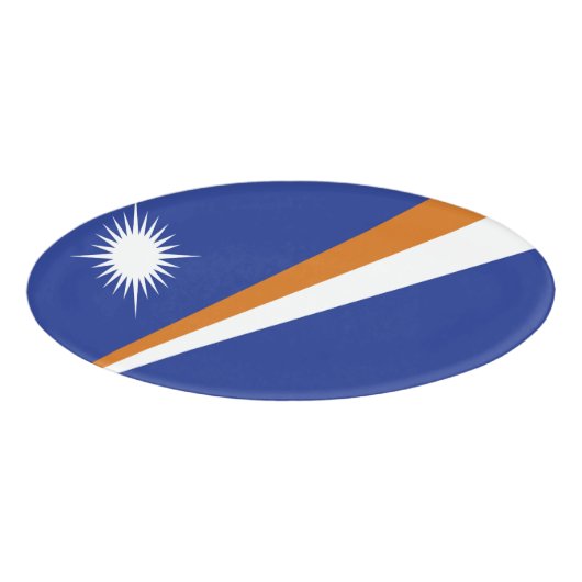 マーシャル諸島国旗 名札 (正面)