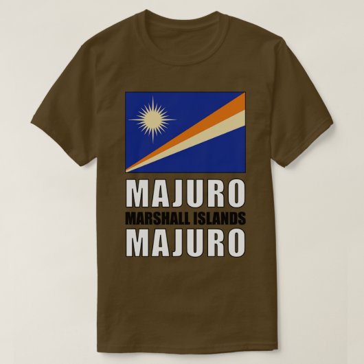 マーシャル諸島国旗 Tシャツ (デザイン正面)
