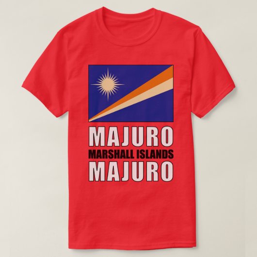 マーシャル諸島国旗 Tシャツ (デザイン正面)