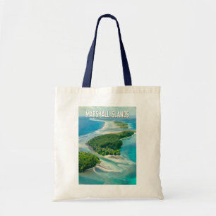 マーシャル諸島 イラスト 旅行 アート ヴィンテージ トートバッグ