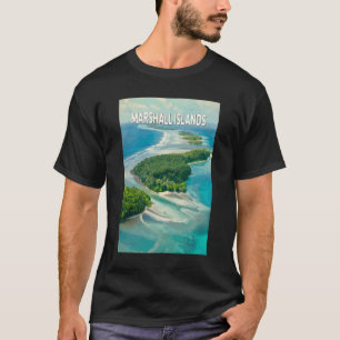 マーシャル諸島 イラスト 旅行 アート ヴィンテージ Tシャツ