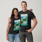 マーシャル諸島 イラスト 旅行 アート ヴィンテージ Tシャツ (ユニセックス)