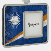 マーシャル諸島 シルバープレートフレームオーナメント (右)