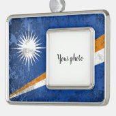 マーシャル諸島 シルバープレートフレームオーナメント (左)