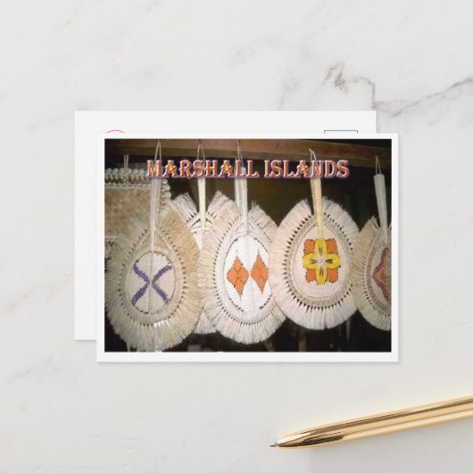 マーシャル諸島 –  ポストカード (正面/裏面インサイチュ)