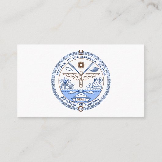 マーシャル諸島 名刺 (正面)