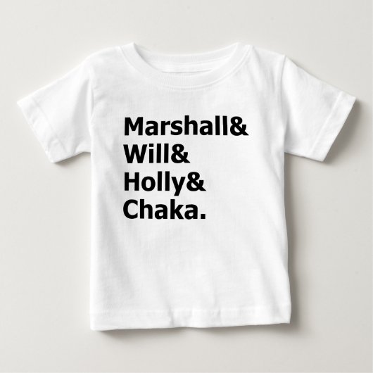 マーシャル&チャカ ベビーTシャツ (正面)