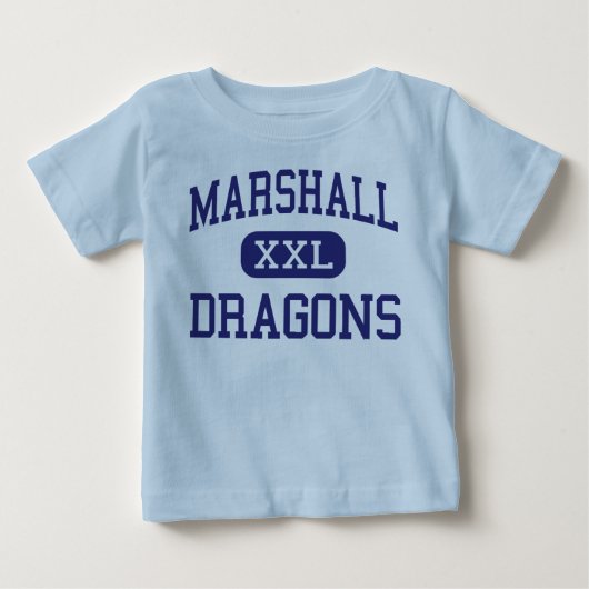 マーシャル-ドラゴン-後輩-植物都市フロリダ ベビーTシャツ (正面)