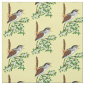 マーシュウォレンの鳴き鳥 ファブリック (見本)