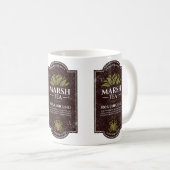 マーシュティー – インマス港で手作り コーヒーマグカップ (正面右)