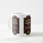 マーシュティー – インマス港で手作り コーヒーマグカップ (正面左)