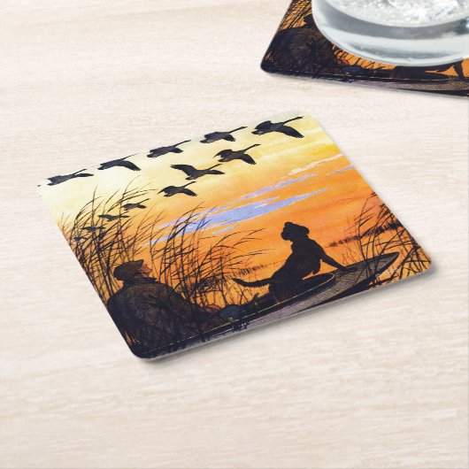 マーシュバイポールブランサム スクエアペーパーコースター (アングル)