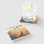 マーシュバイポールブランサム ストーンコースター (横)