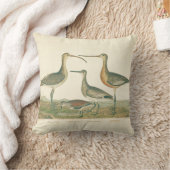 マーシュバードキュルスナイペ野鳥観察 クッション (ブランケット)