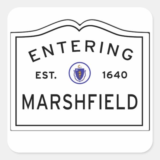 マーシュフィールドの町に入る スクエアシール (正面)