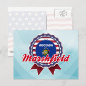 マーシュフィールド、WI ポストカード (正面/裏面)