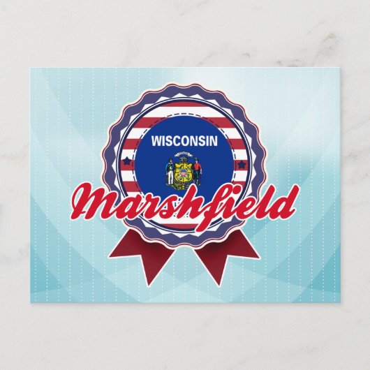 マーシュフィールド、WI ポストカード (正面)