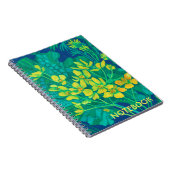 マーシュマリゴールド夏ワイルドフラワーズ絵画フローラ ノートブック (右側)